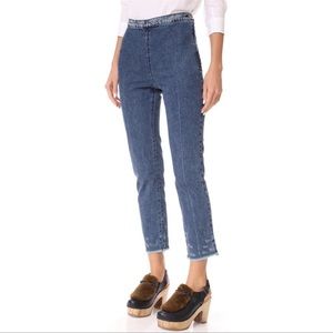 Rachel Comey Side Zip Straight Leg Crop Jeans Size 4